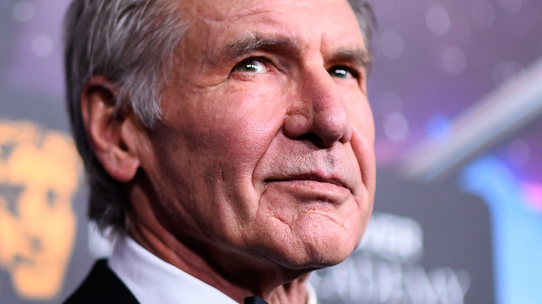 Harrison Ford scowling