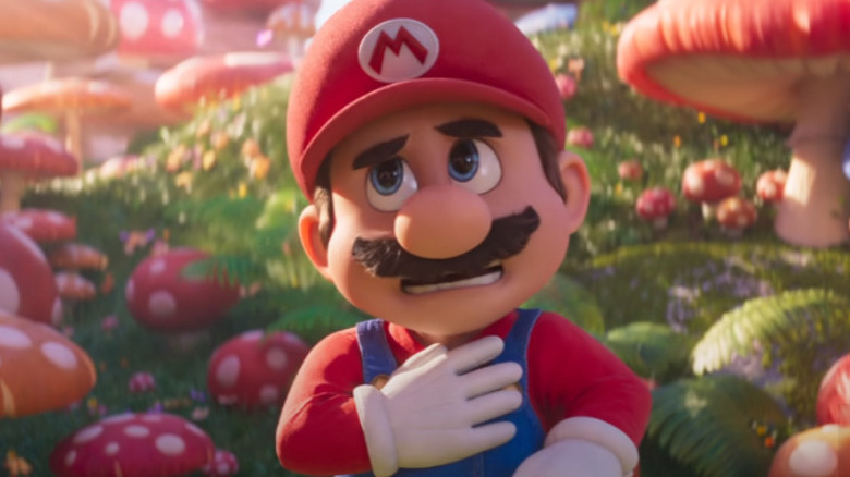 Mario takes in his surroundings