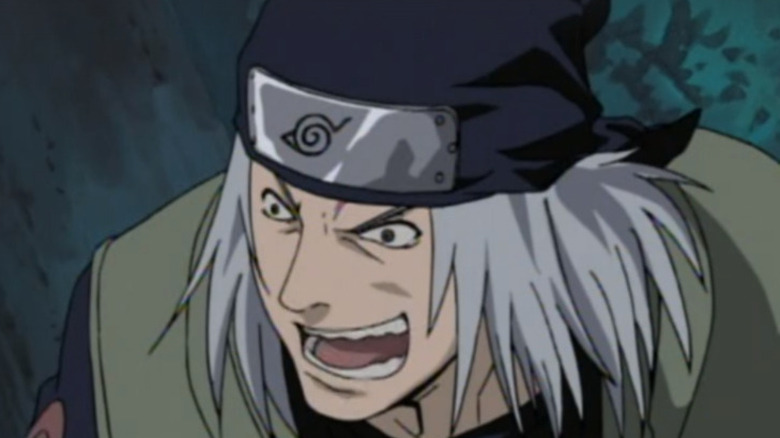 Mizuki attacking Naruto