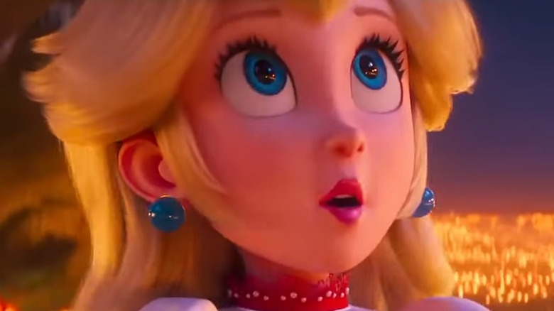 Princess Peach looks amazed