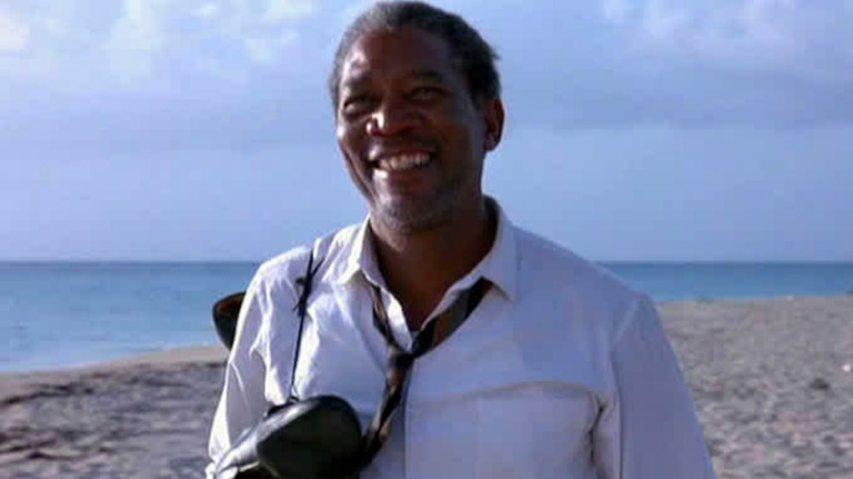 Red on the beach in The Shawshank Redemption