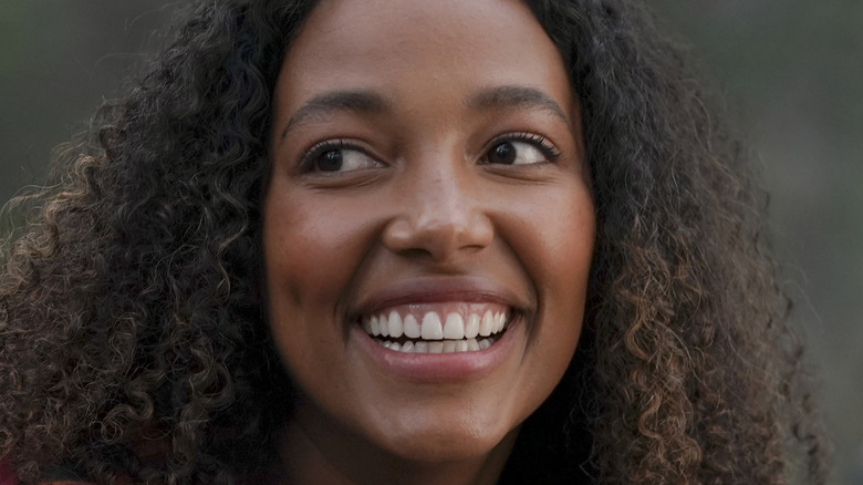 Kylie Bunbury smiling widely