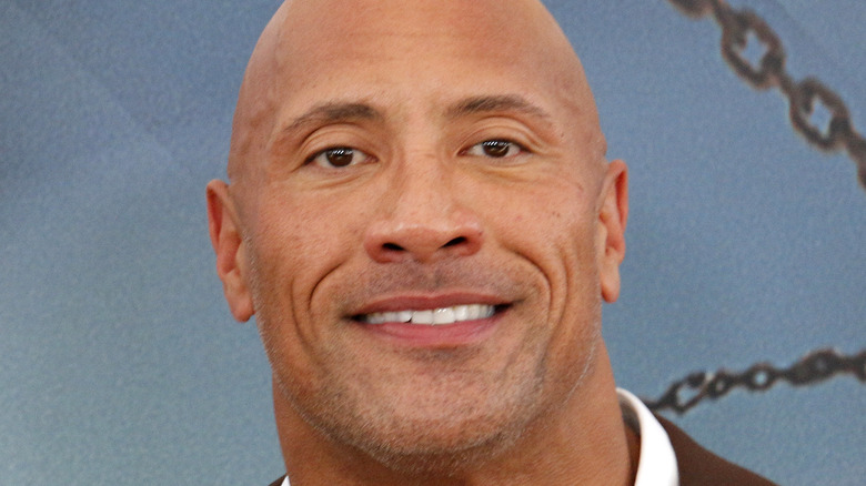 Dwayne Johnson smiling