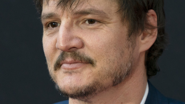 Pedro Pascal looking straight ahead