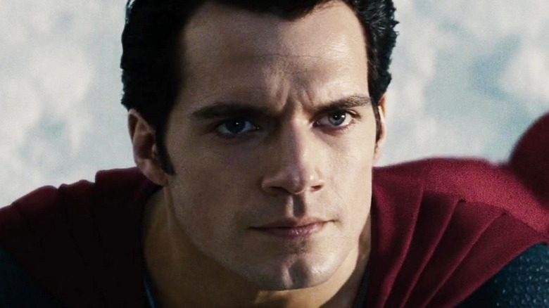 Superman looking concerned