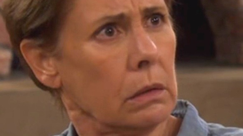 Laurie Metcalf looking shocked