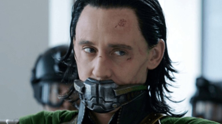 Tom Hiddleston Loki gagged