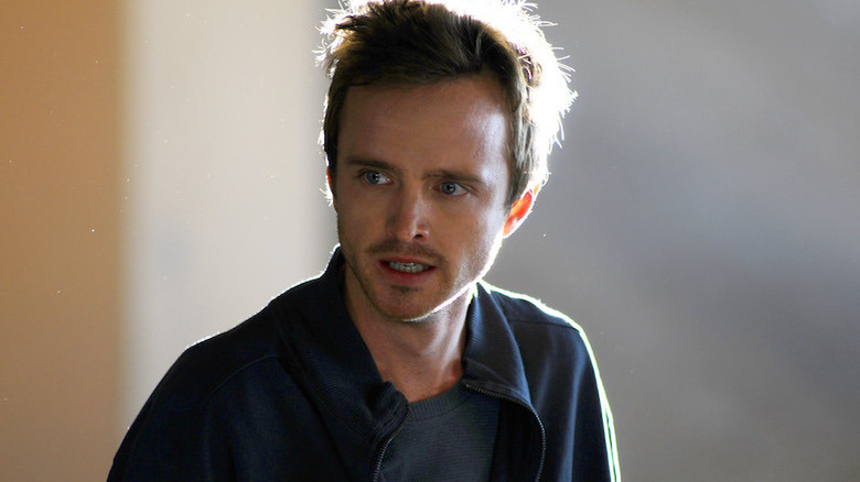 Jesse Pinkman looks stressed