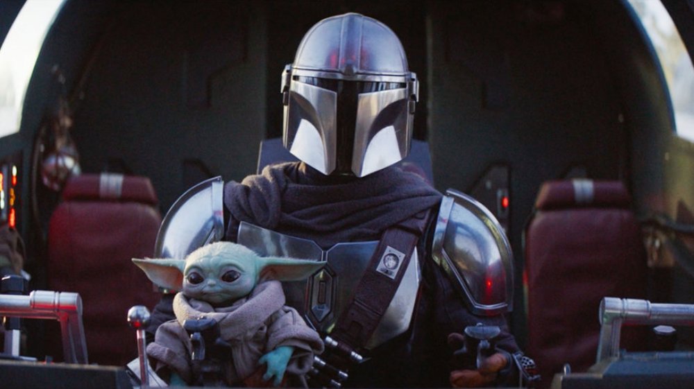 The Mandalorian and Baby Yoda on The Mandalorian