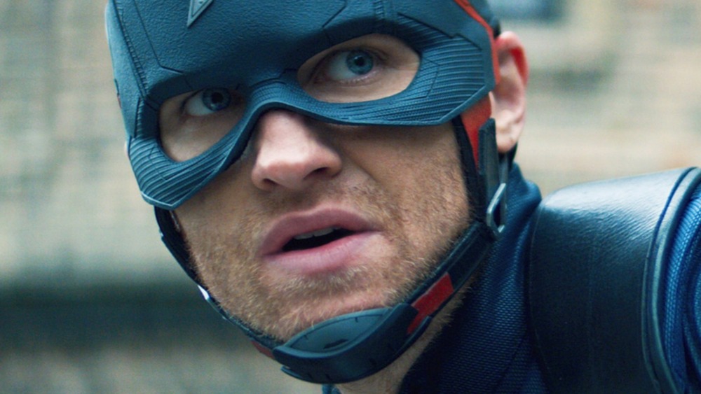 John Walker in Captain America costume