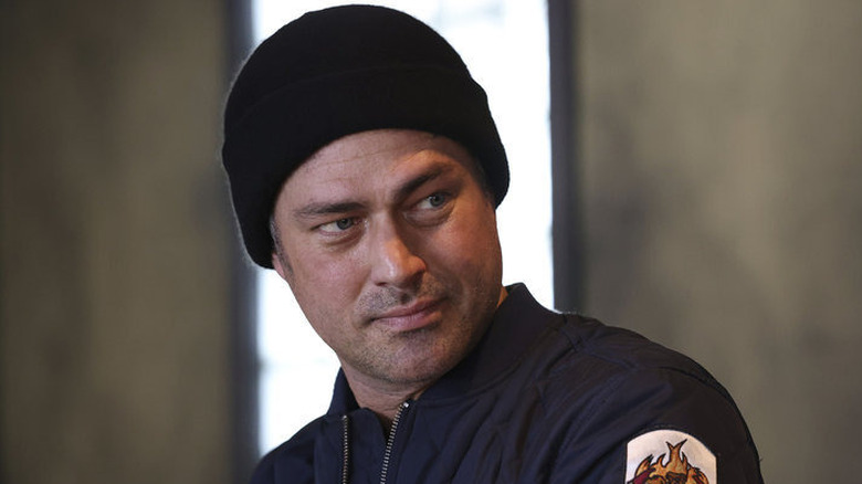 Kelly Severide in beanie 