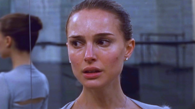 Nina at rehearsal in Black Swan