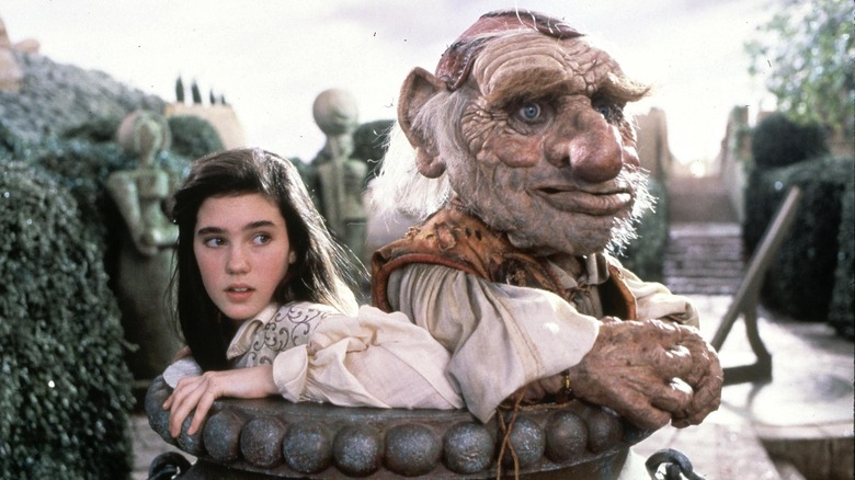 Hoggle and Sarah Williams emerge into the light in "Labyrinth"