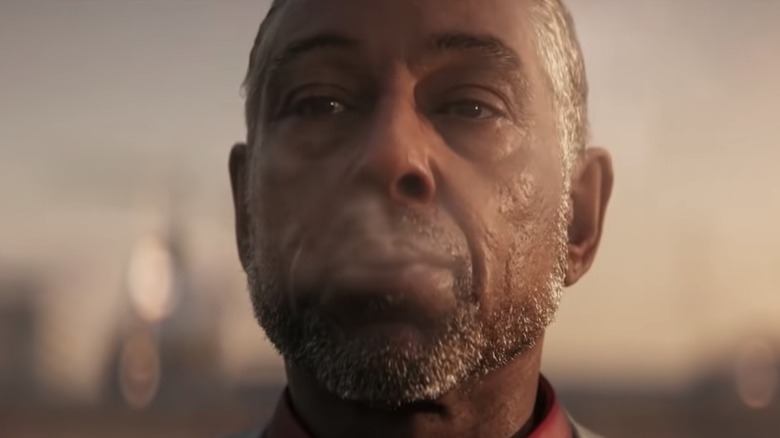 Giancarlo Esposito smoking