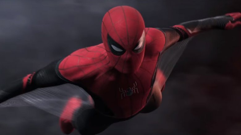 Spider-Man Far From Home Peter Parker flying