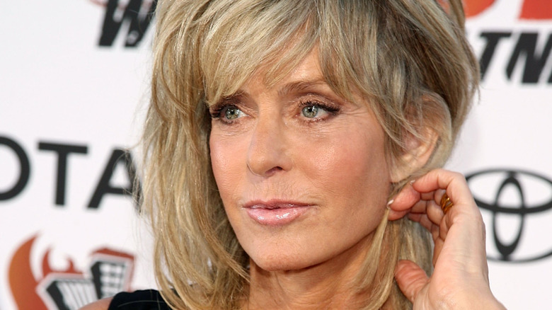 Farrah Fawcett posing