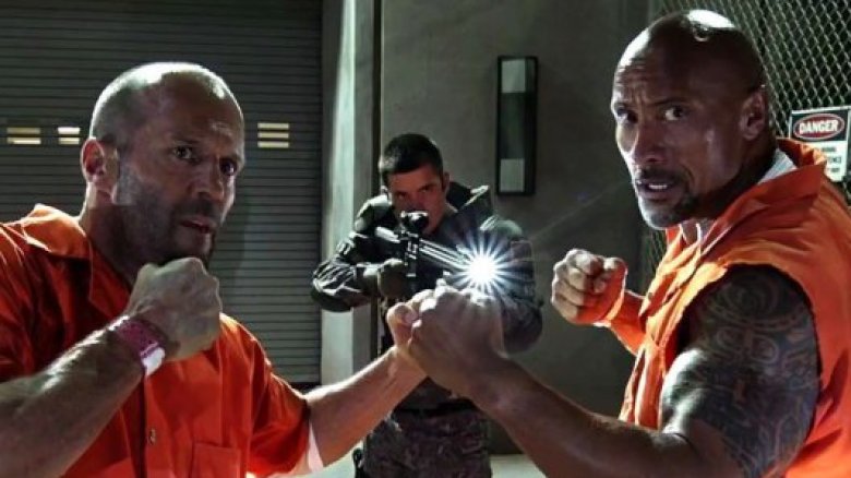 Hobbs and Shaw Jason Statham Dwayne Johnson