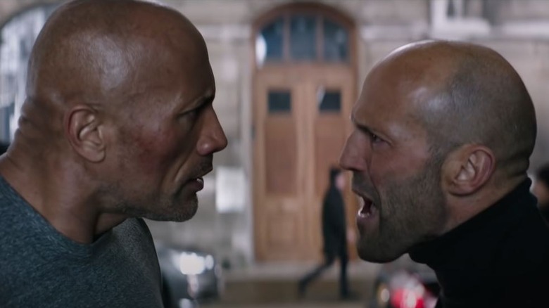 Hobbs and Shaw arguing