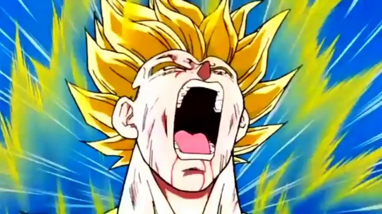 Goku going Super Saiyan