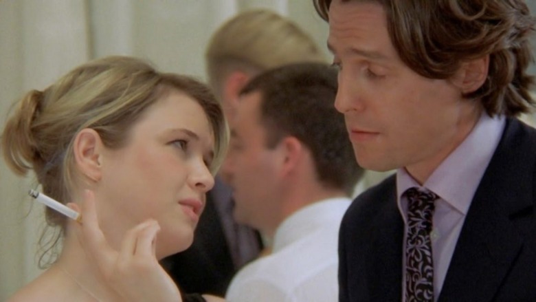Daniel Cleaver and Bridget Jones flirt
