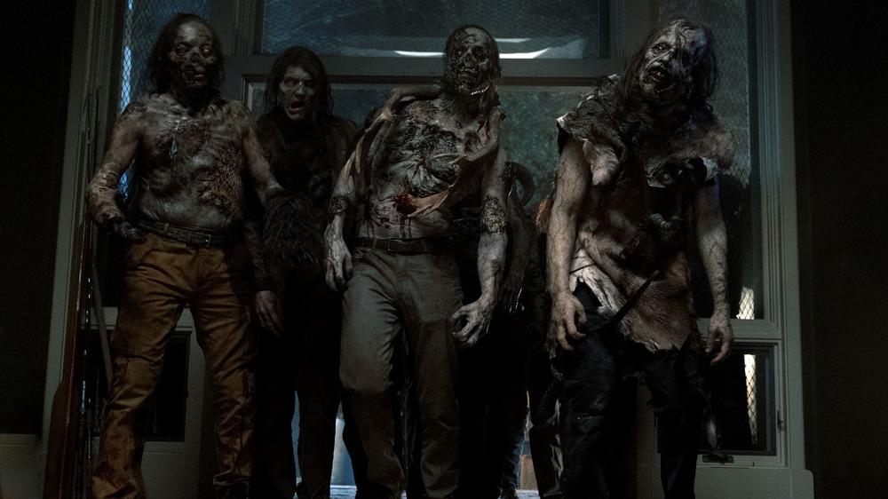 Taxidermy zombies on Fear the Walking Dead