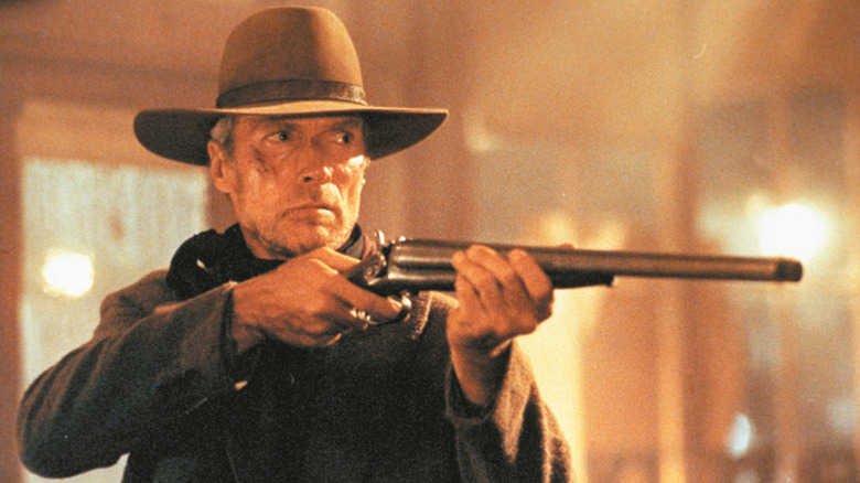 Clint Eastwood with a gun