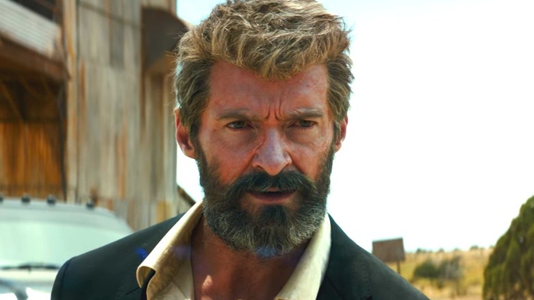 Hugh Jackman as Logan in suit in 