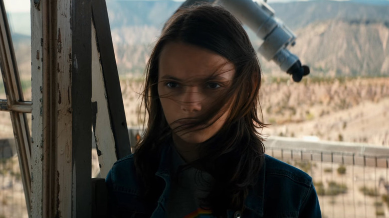 Laura looking intense