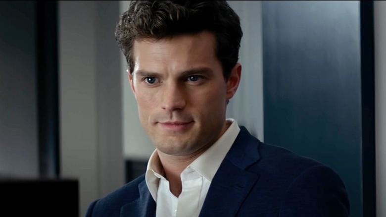 Christian Grey smirking