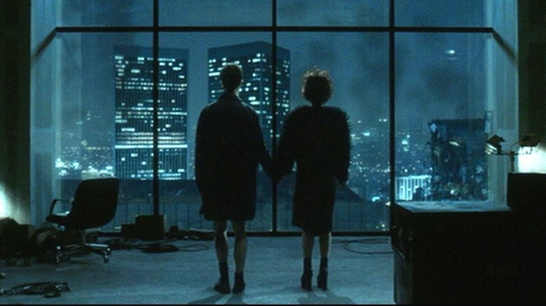 Narrator and Marla overlooking the city