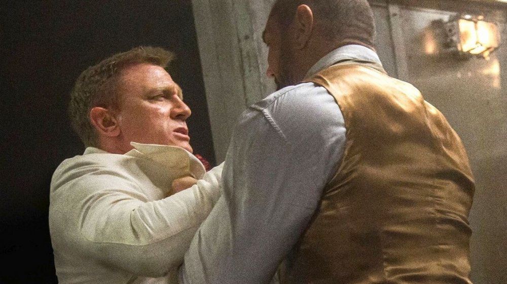 Daniel Craig and Dave Bautista in Spectre