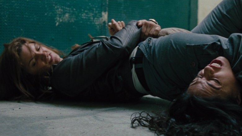 Gina Carano and Michelle Rodriguez in Fast & Furious 6