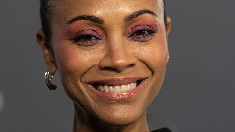 Zoe Saldana smiling