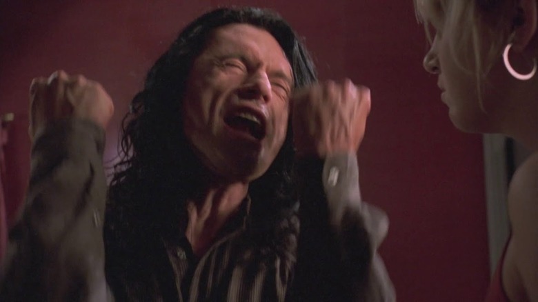 Johnny screams at Lisa in "The Room" (2003)