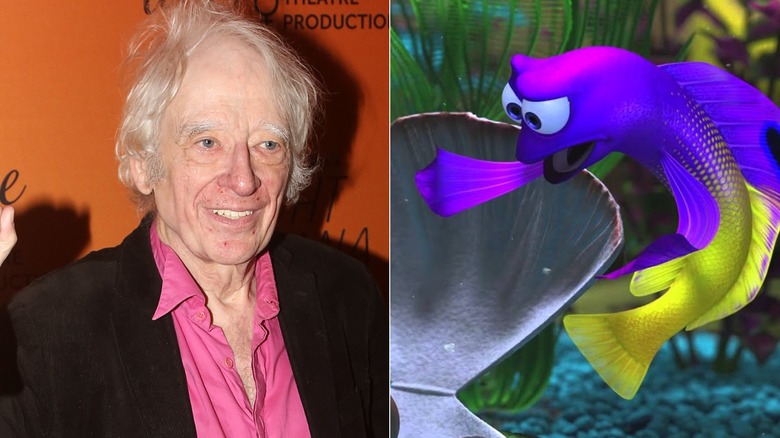 Austin Pendleton and Gurgle in the tank yelling in Finding Nemo
