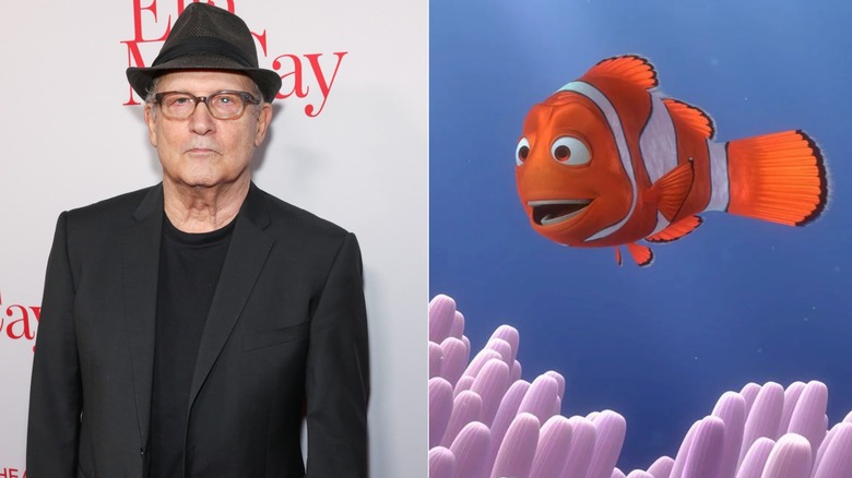 Albert Brooks and Marlin swimming in Finding Nemo