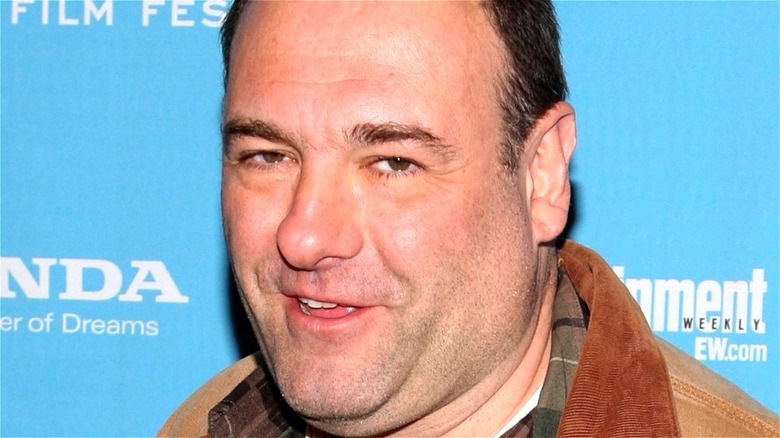 James Gandolfini smirking