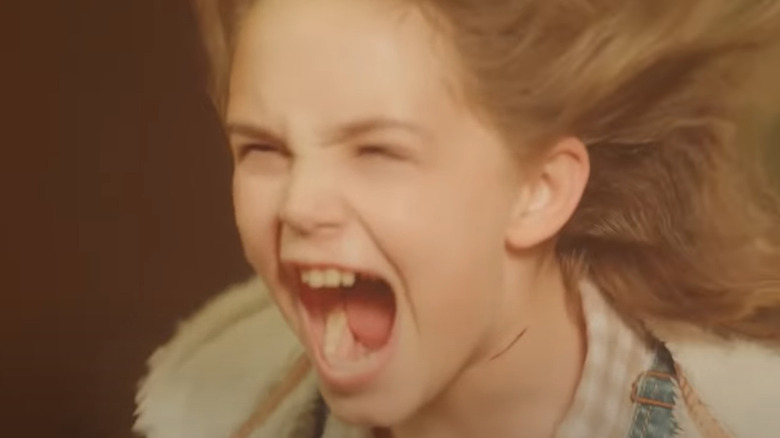 Ryan Kiera Armstrong screams in Firestarter