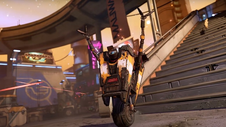 Claptrap celebrating