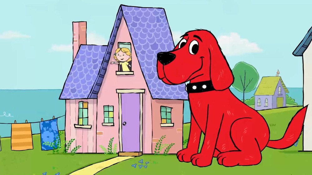 The cartoon version of Clifford the Big Red Dog