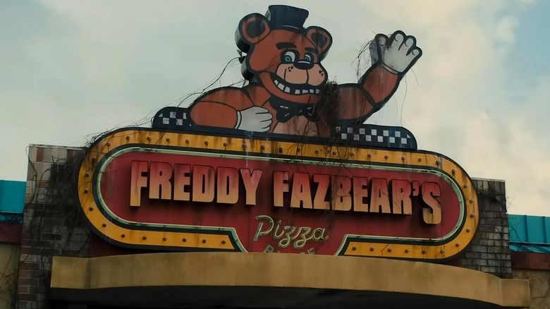 Freddy Fazbear restaurant sign 