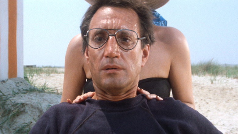 Roy Scheider scared in Jaws