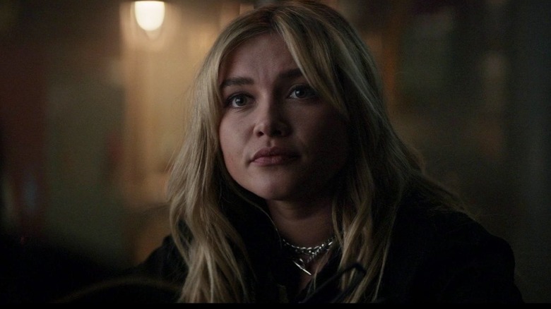 Yelena in Kate Bishop's apartment