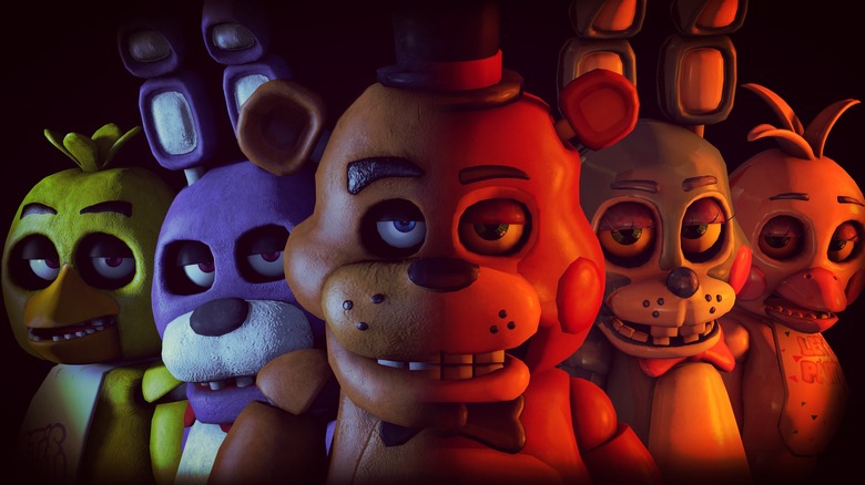 The animatronics stare coldly