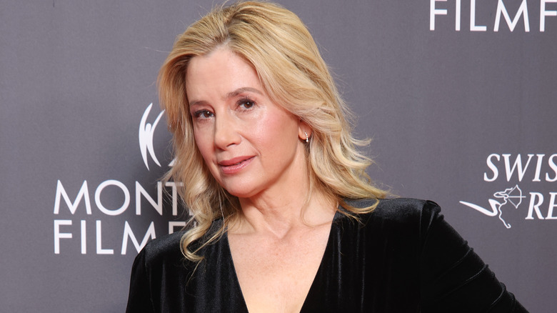 Mira Sorvino smiling