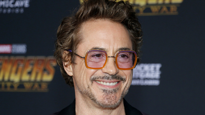 Robert Downey Jr. wears flashy sunglasses