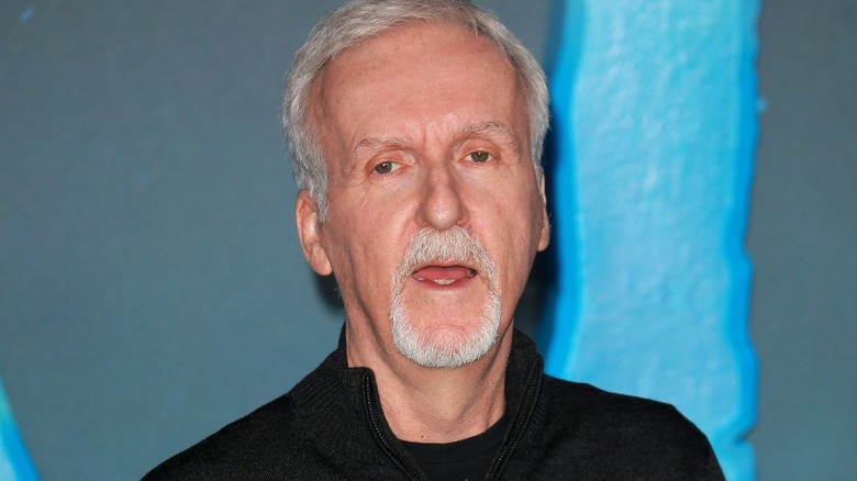James Cameron white goatee