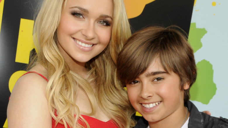 Hayden y Jansen Panettiere durante un evento de Nickelodeon 2008