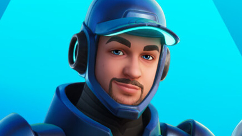 Ali-A with blue helmet icon series