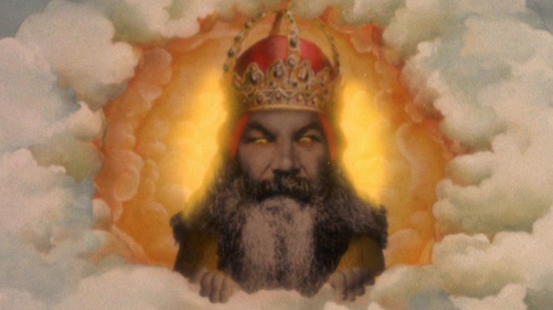 God looks through the clouds